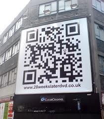 QR code on a building
